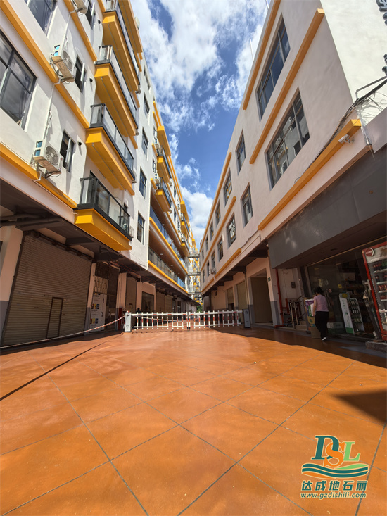 【廣州地石麗】天河區(qū)河畔公寓彩繪石施工效果圖！